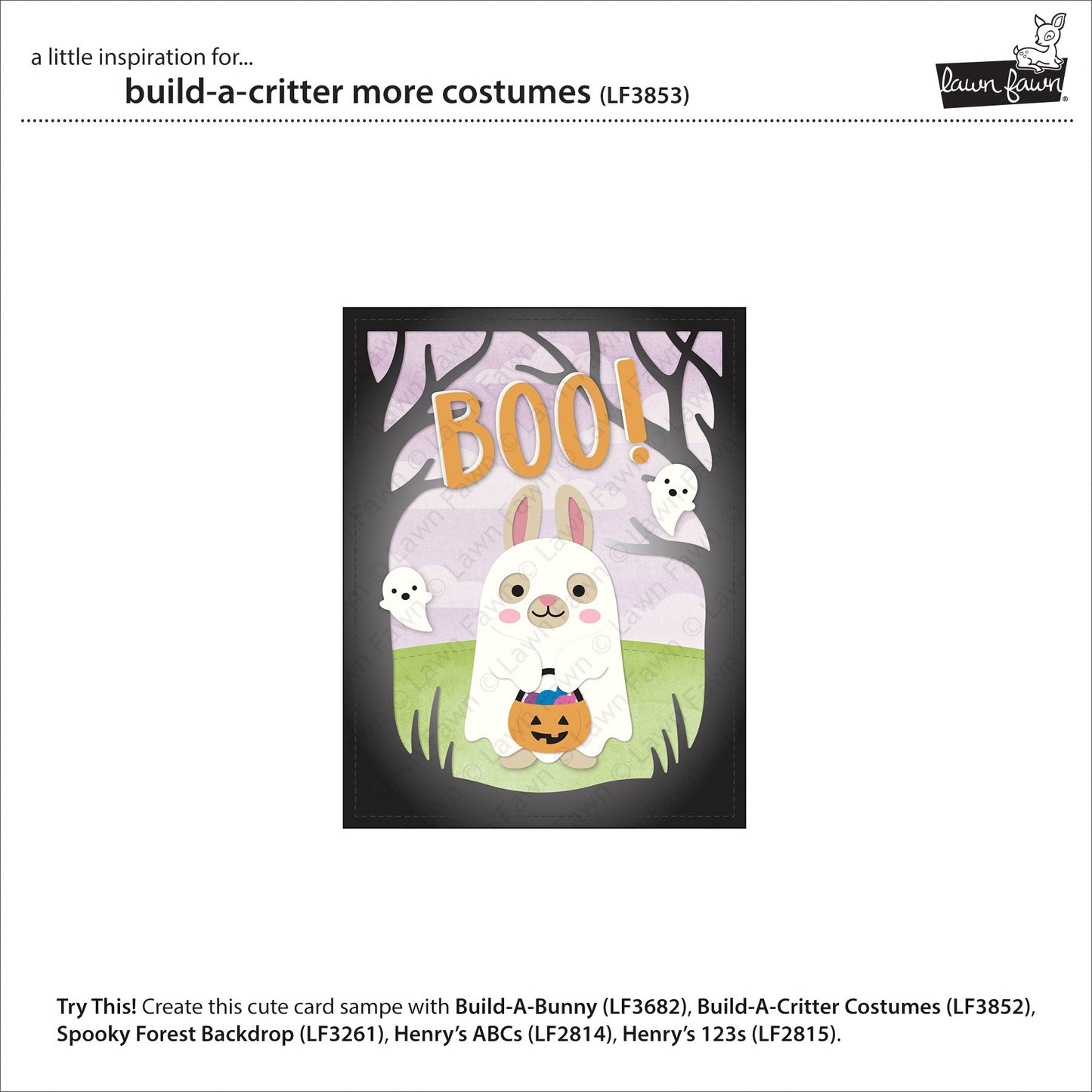 Lawn Fawn - Build-A-Critter More Costumes