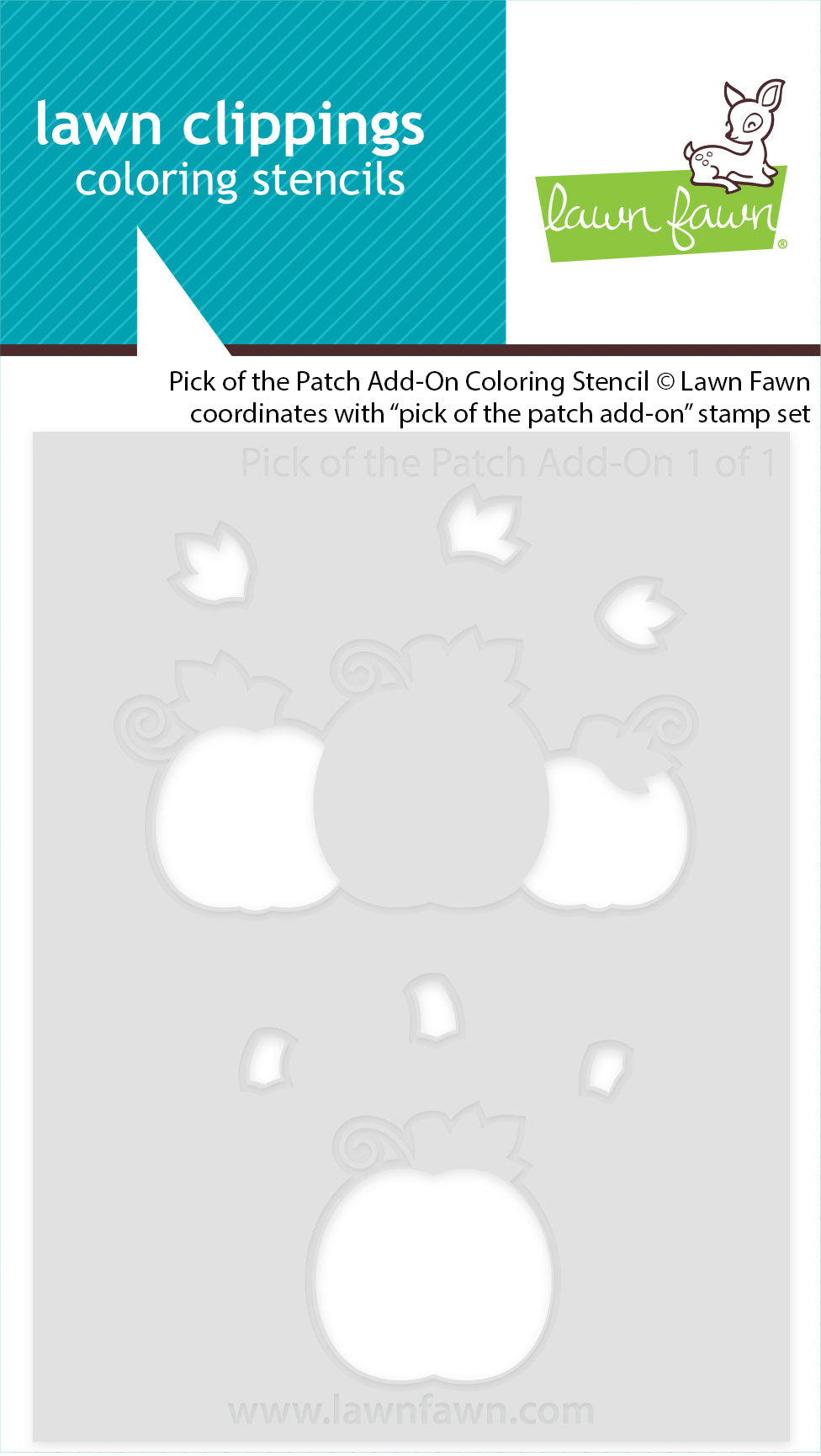 Lawn Fawn - Pick Of The Patch Add-On Coloring Stencil
