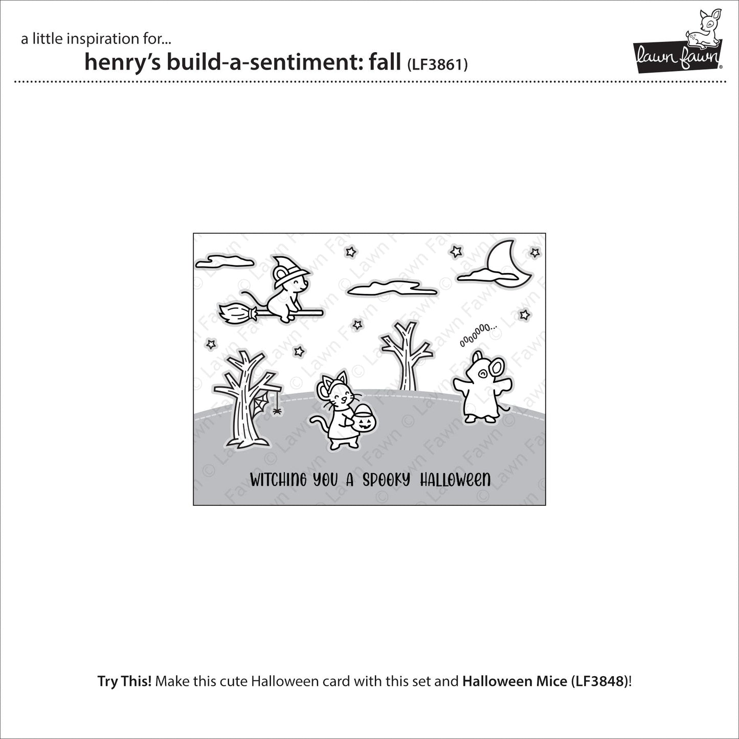 Lawn Fawn - Henry's Build-A-Sentiment: Fall
