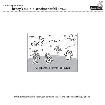 Lawn Fawn - Henry's Build-A-Sentiment: Fall