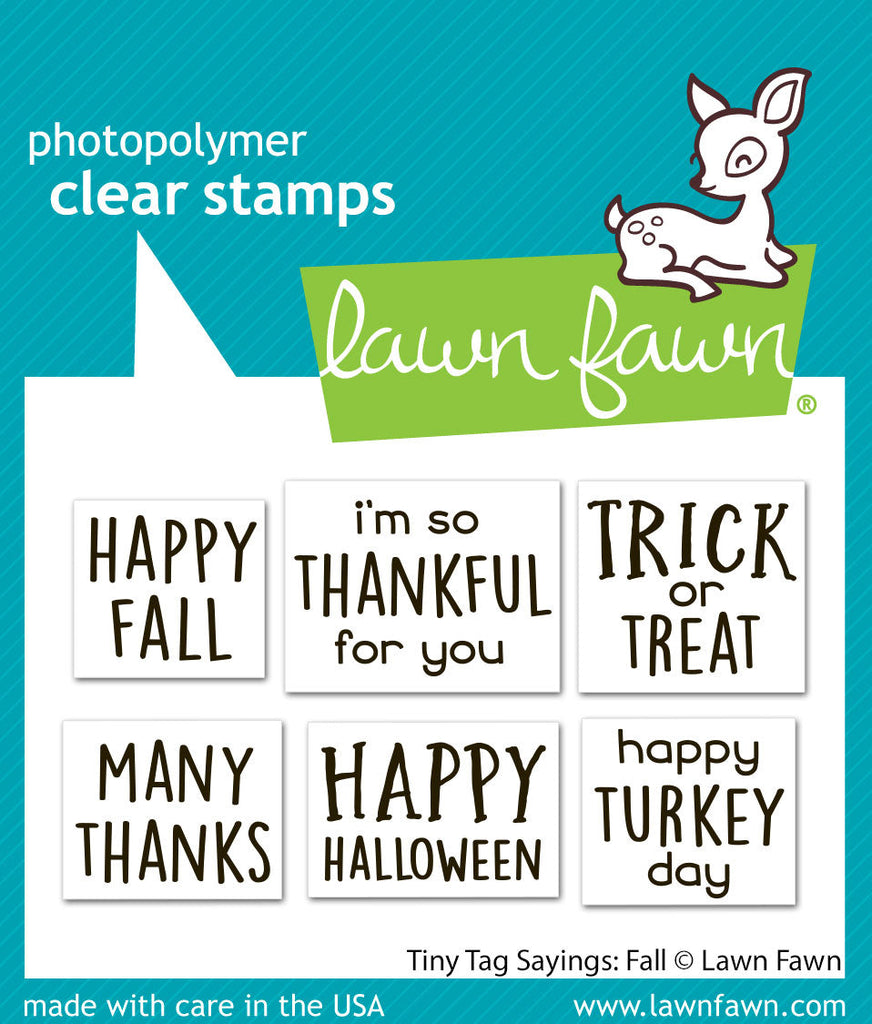 Lawn Fawn - Tiny Tag Sayings: Fall