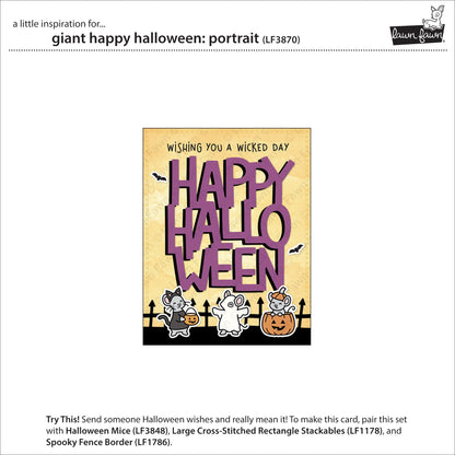 Lawn Fawn - Giant Happy Halloween: Portrait