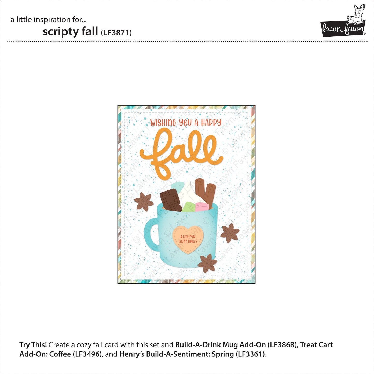 Lawn Fawn - Scripty Fall