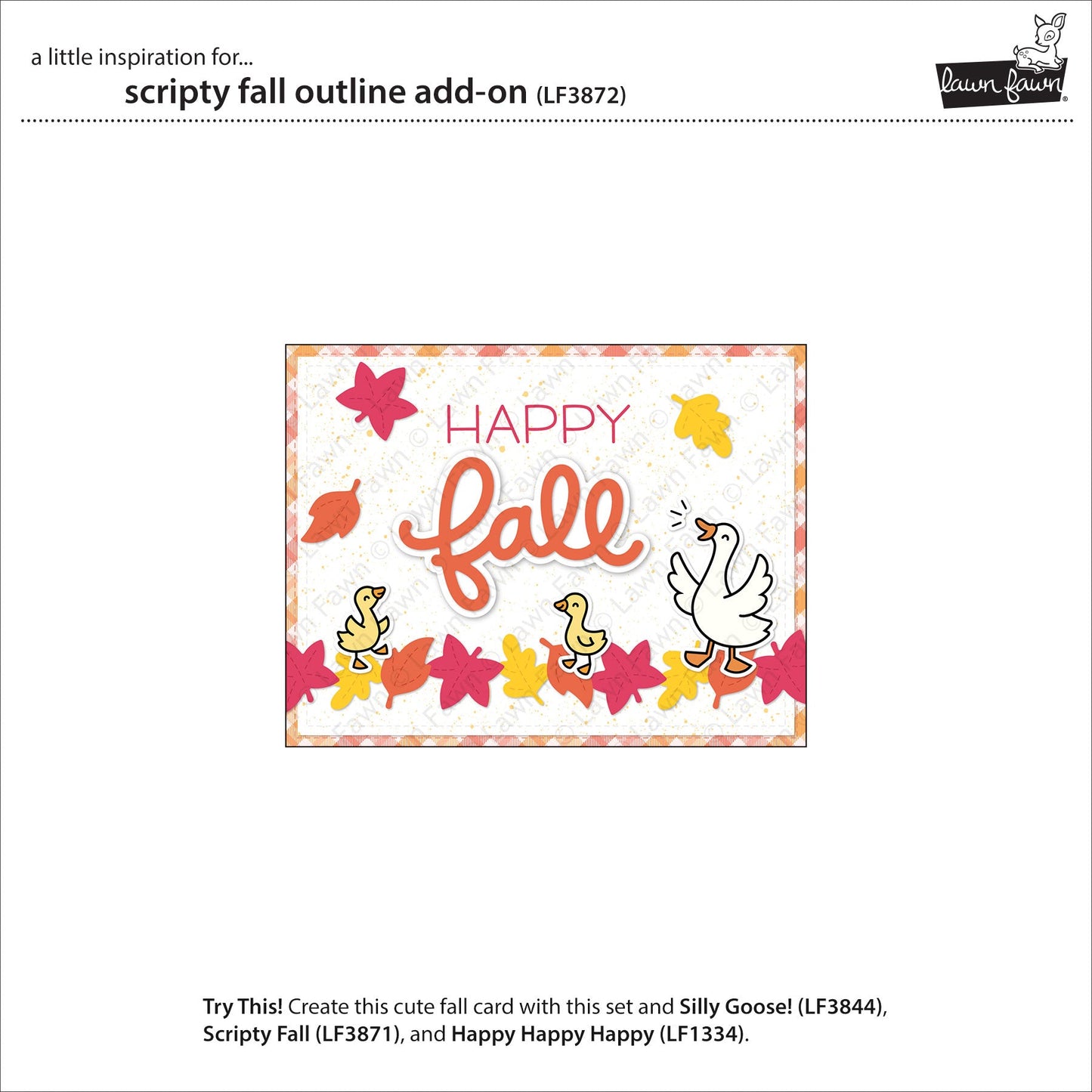 Lawn Fawn - Scripty Fall Outline Add-On