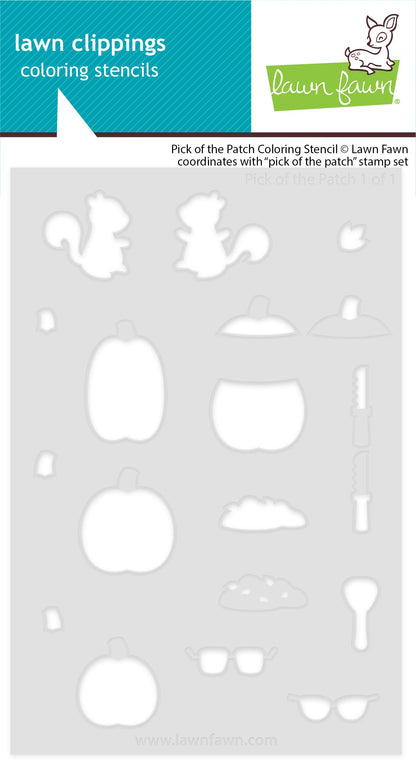 Lawn Fawn - Pick Of The Patch Coloring Stencil