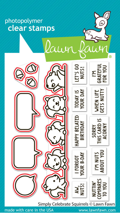Lawn Fawn - Simply Celebrate Squirrels Lawn Cuts
