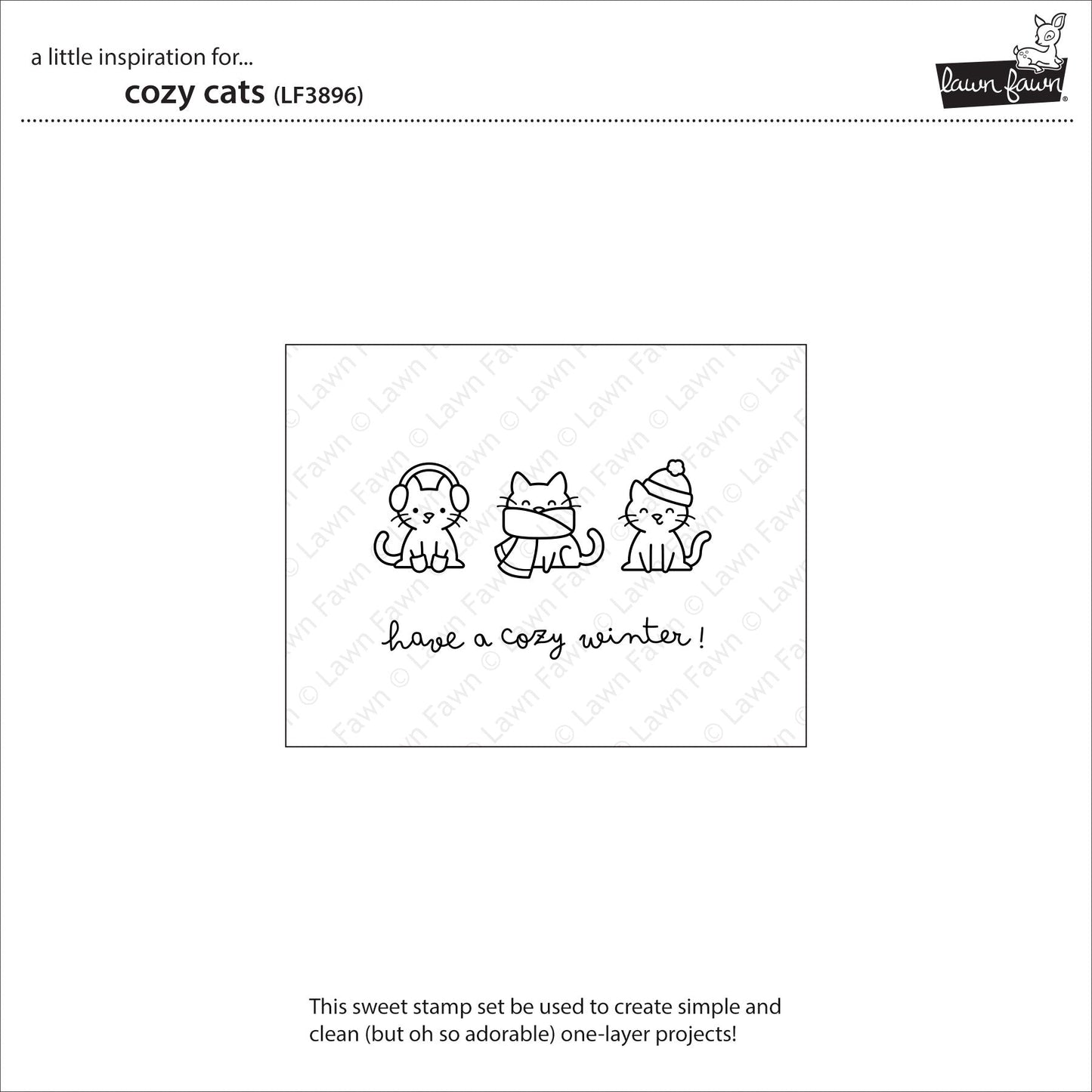 Lawn Fawn - Cozy Cats