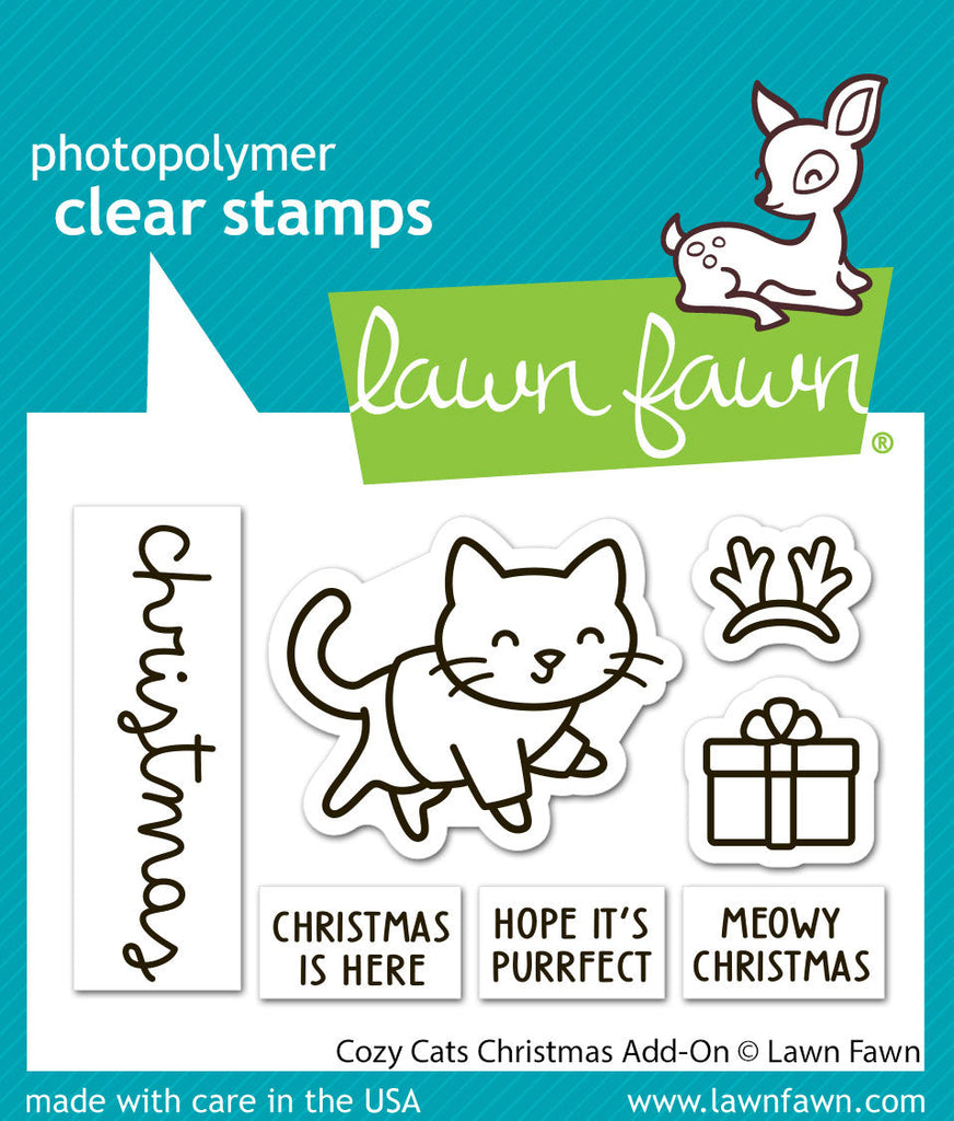 Lawn Fawn - Cozy Cats Christmas Add-On