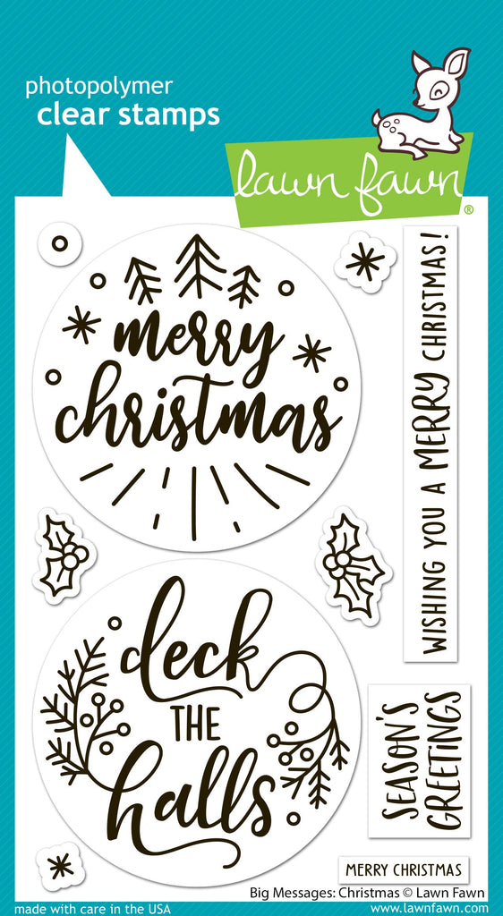 Lawn Fawn - Big Messages: Christmas