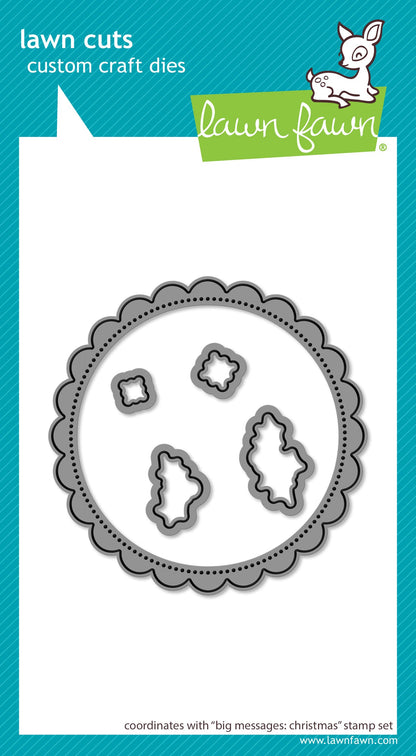 Lawn Fawn - Big Messages: Christmas Lawn Cuts