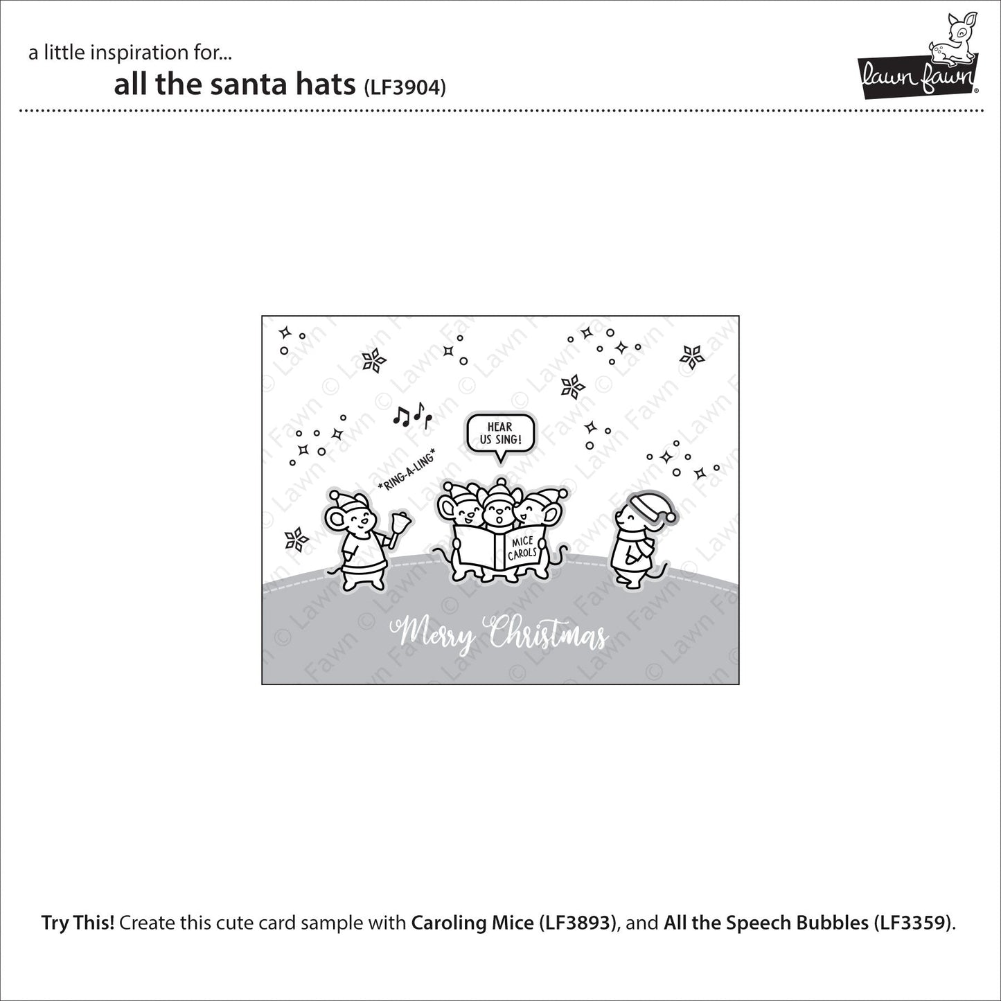 Lawn Fawn - All The Santa Hats
