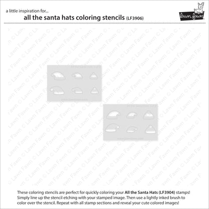 Lawn Fawn - All The Santa Hats Coloring Stencils