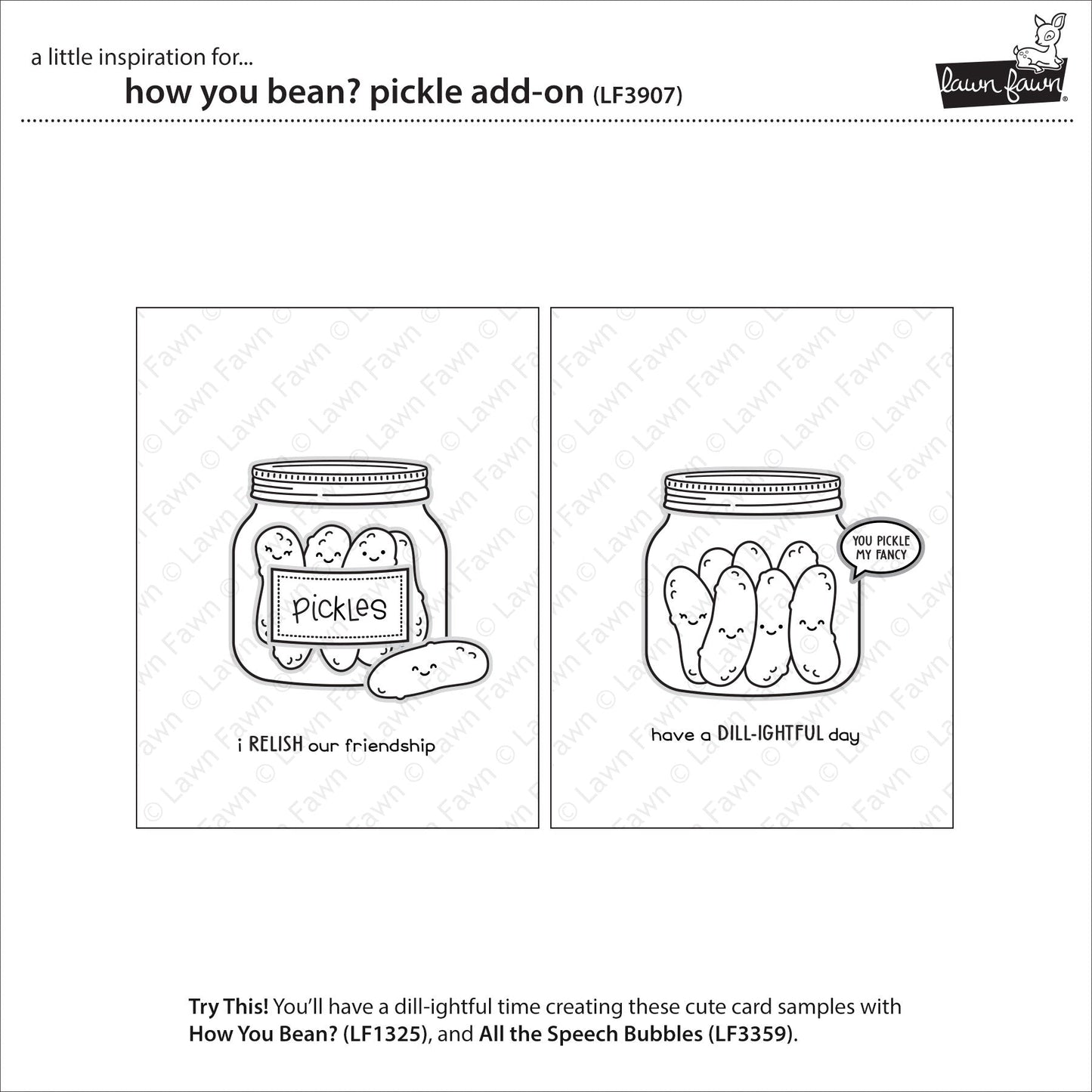 Lawn Fawn - How You Bean? Pickle Add-On