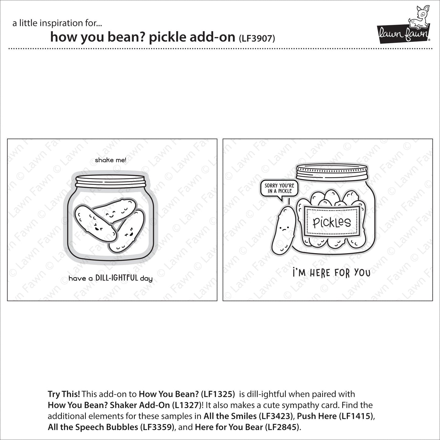 Lawn Fawn - How You Bean? Pickle Add-On