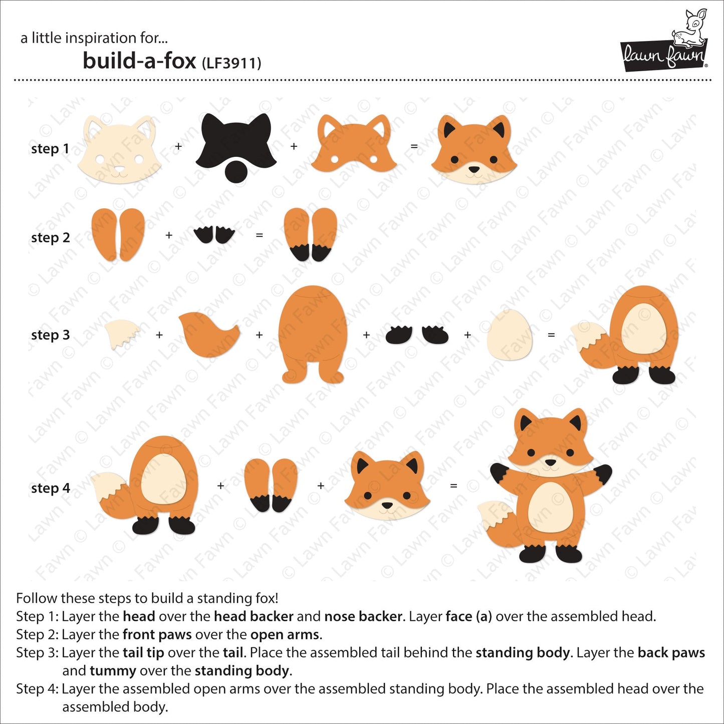 Lawn Fawn - Build-A-Fox