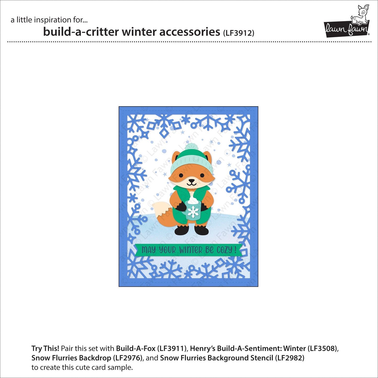 Lawn Fawn - Build-A-Critter Winter Accessories