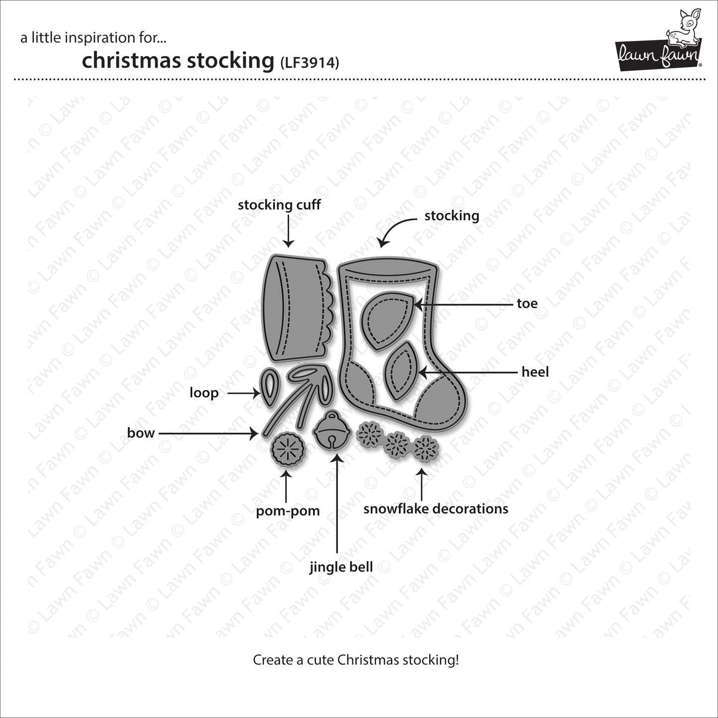 Lawn Fawn - Christmas Stocking