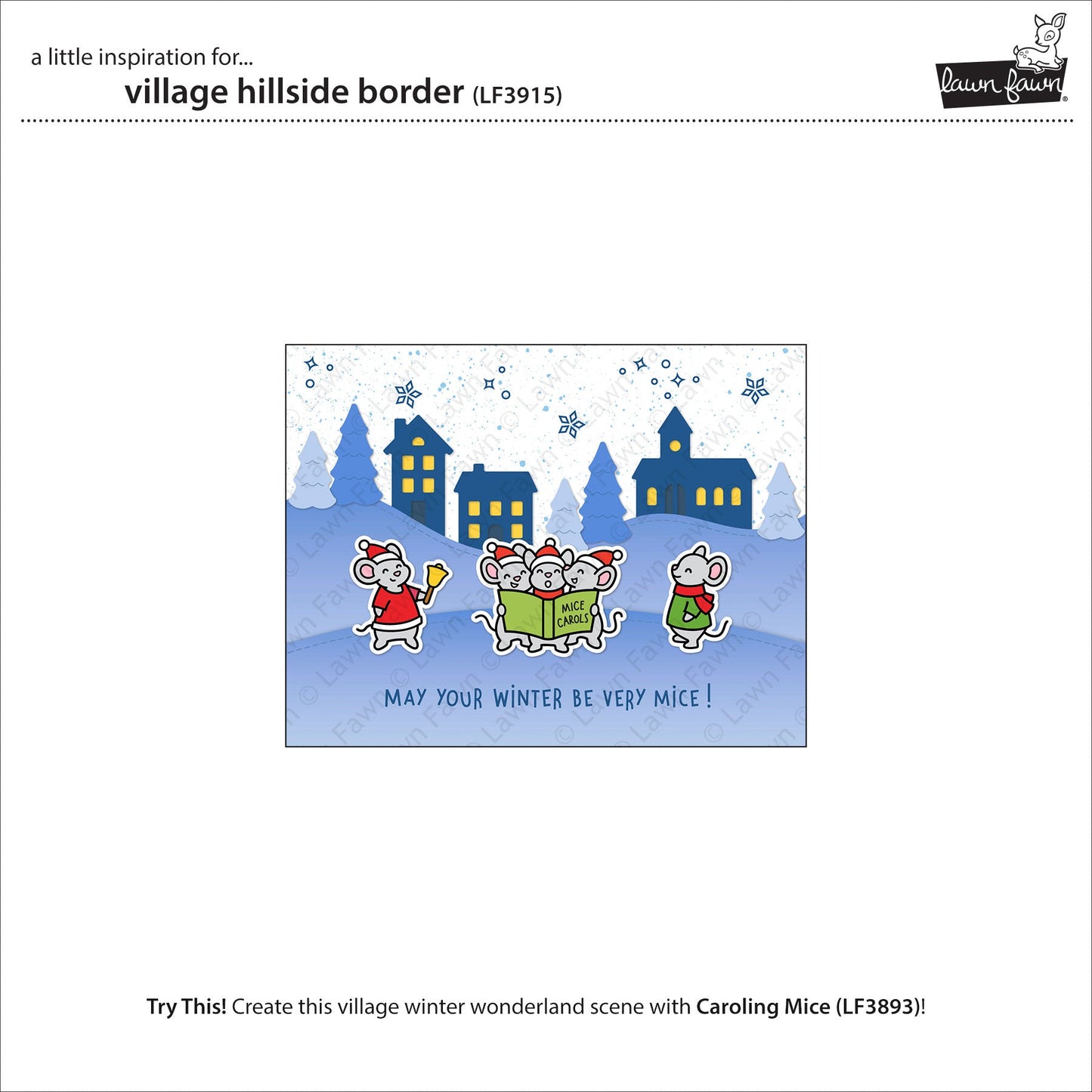 Lawn Fawn - Village Hillside Border