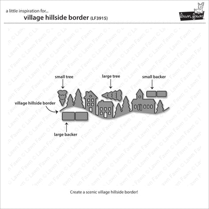 Lawn Fawn - Village Hillside Border
