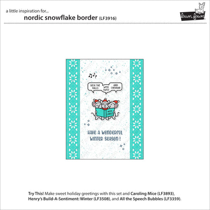 Lawn Fawn - Nordic Snowflake Border