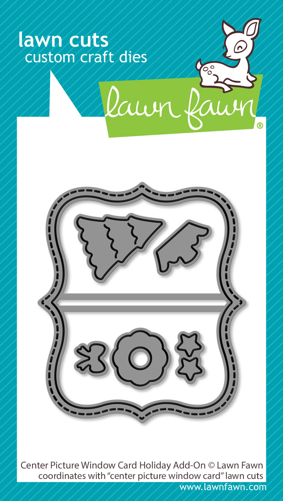 Lawn Fawn - Center Picture Window Card Holiday Add-On