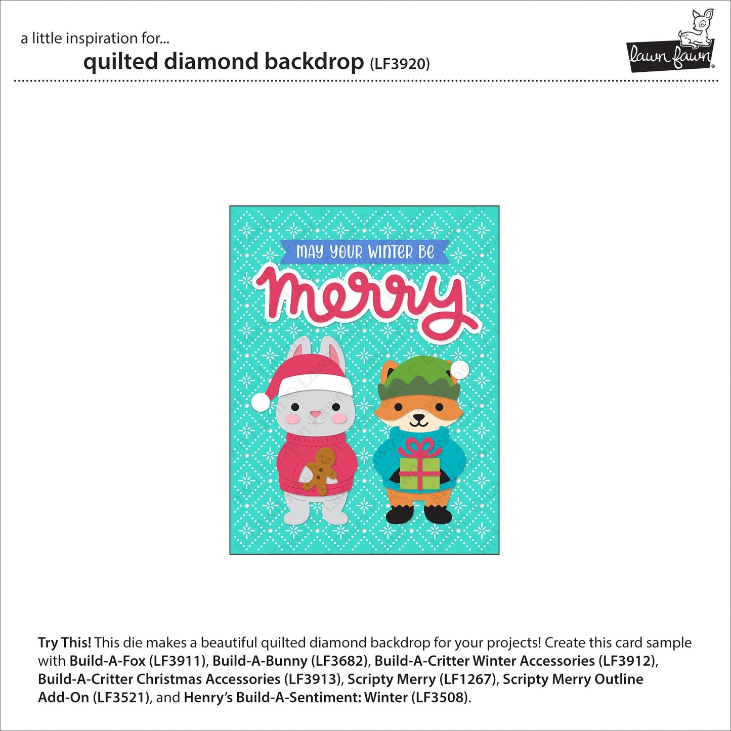 Lawn Fawn - Quilted Diamond Backdrop