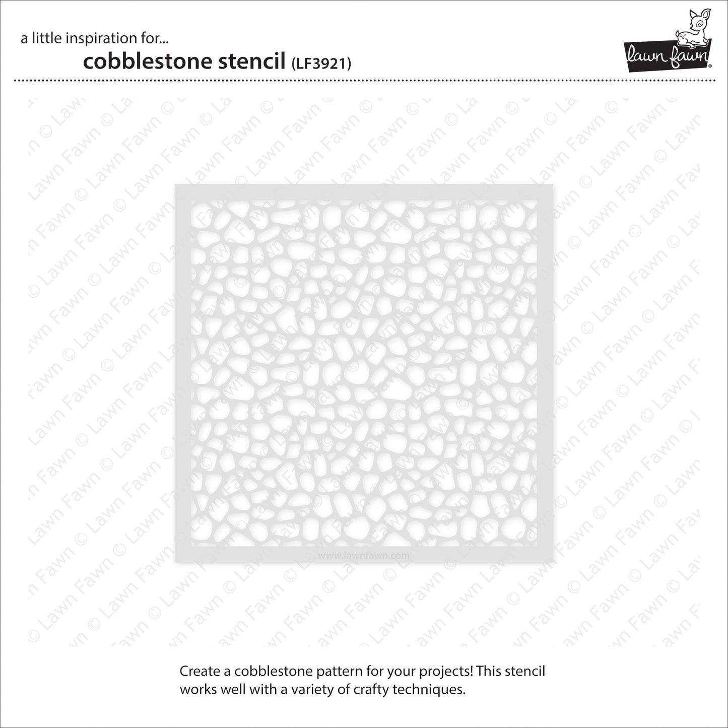 Lawn Fawn - Cobblestone Stencil