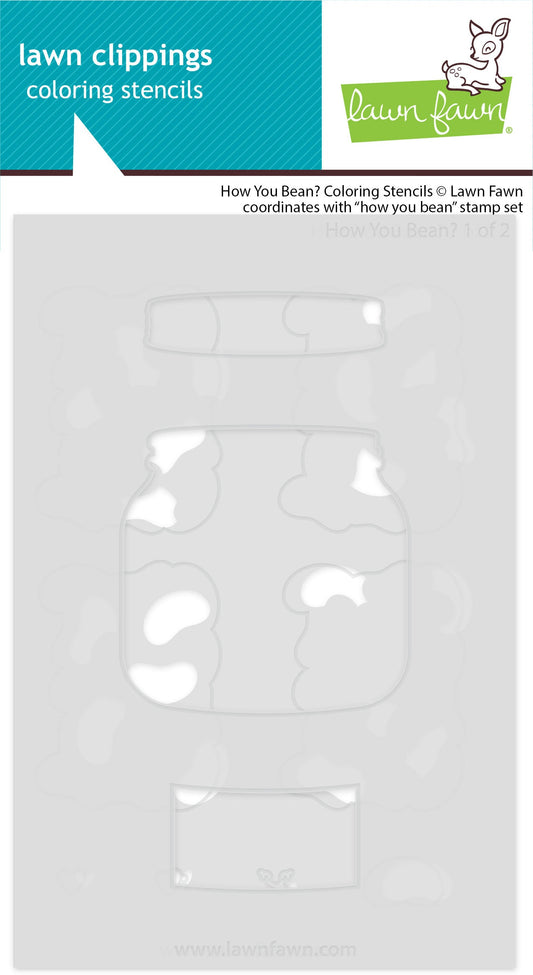 Lawn Fawn - How You Bean? Coloring Stencils