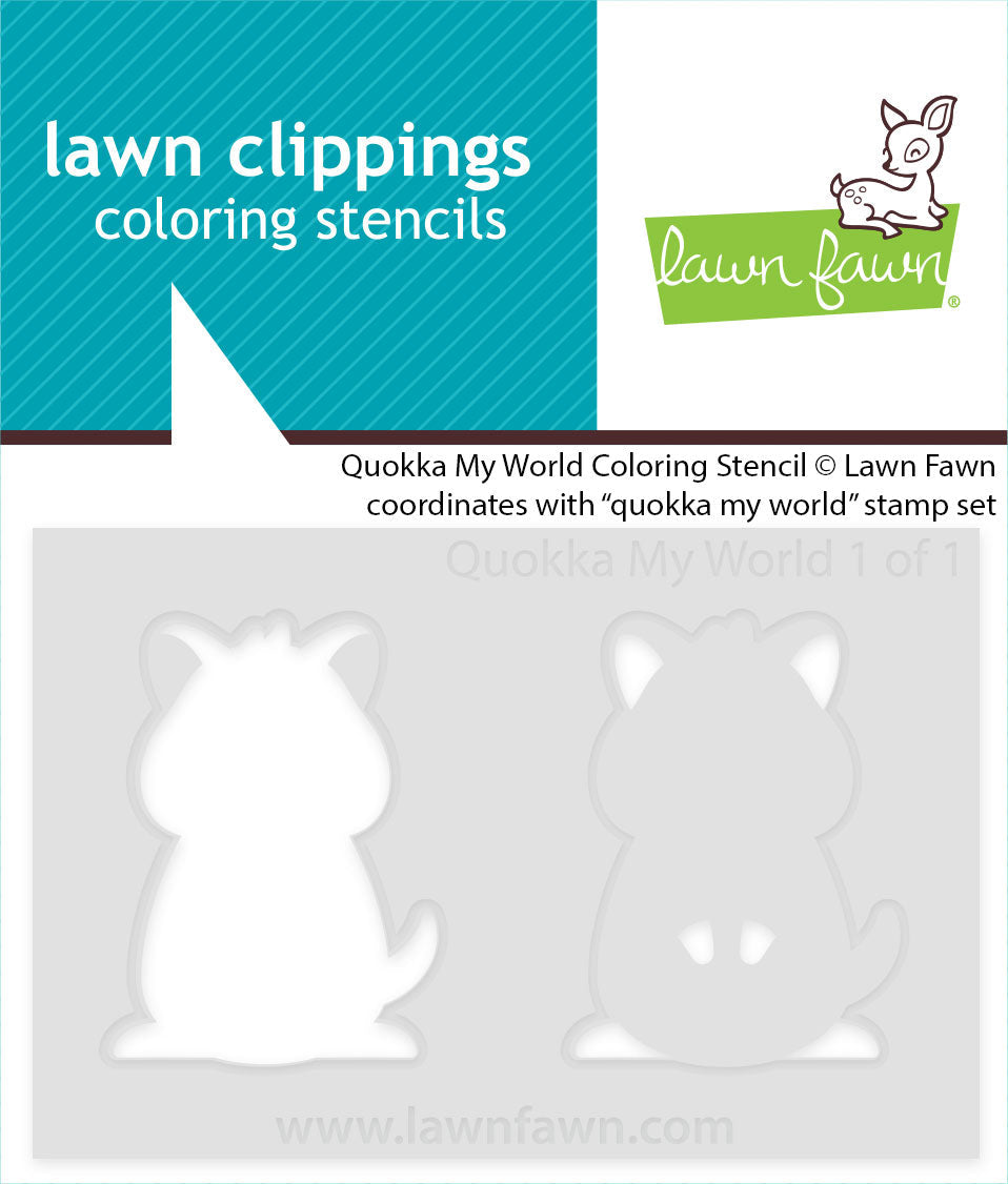 Lawn Fawn - Quokka My World Coloring Stencil