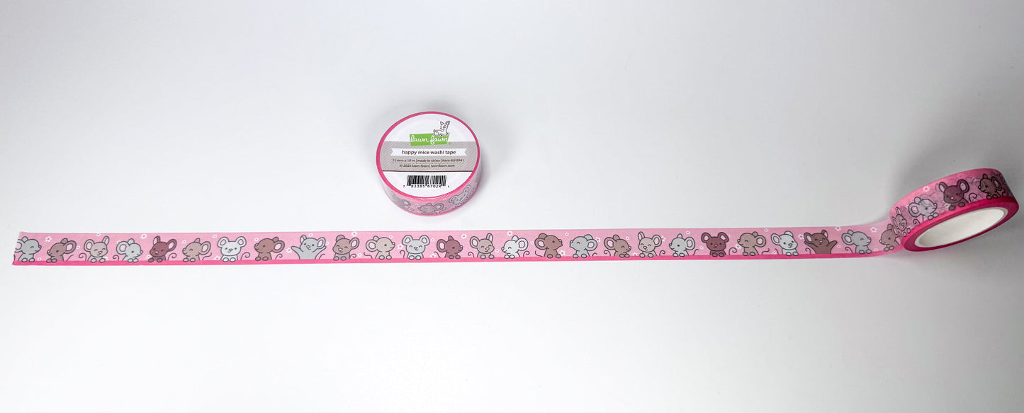 Lawn Fawn - Happy Mice Washi Tape