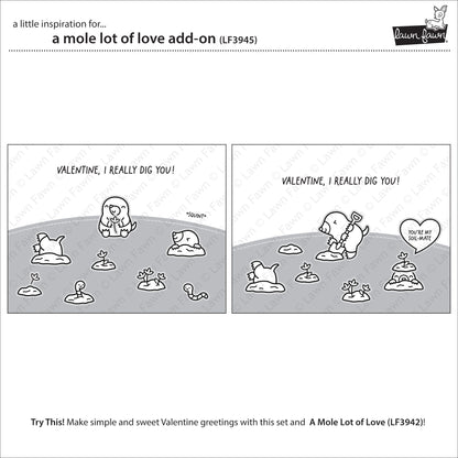 Lawn Fawn - A Mole Lot Of Love Add-On
