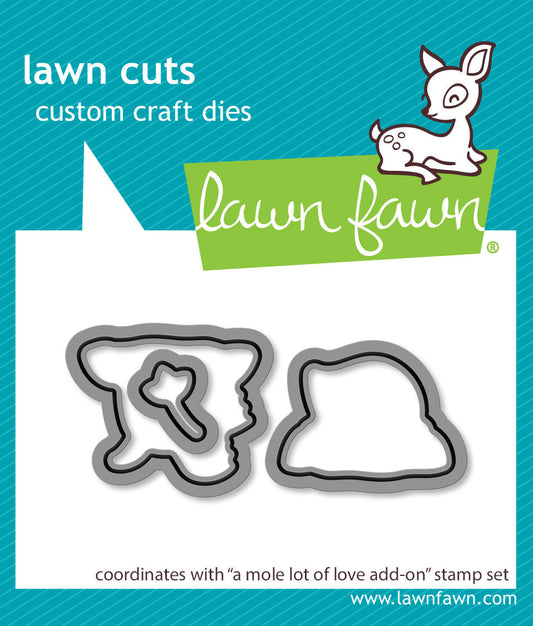 Lawn Fawn - A Mole Lot Of Love Add-On Lawn Cuts