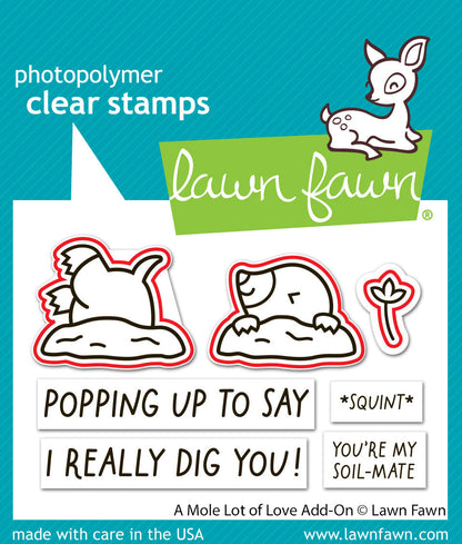 Lawn Fawn - A Mole Lot Of Love Add-On Lawn Cuts