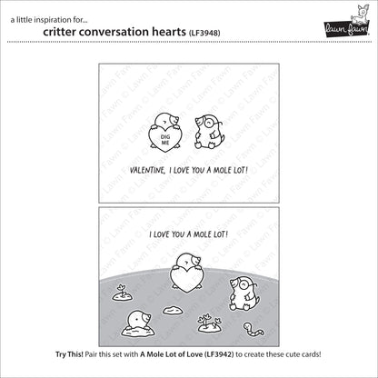 Lawn Fawn - Critter Conversation Hearts