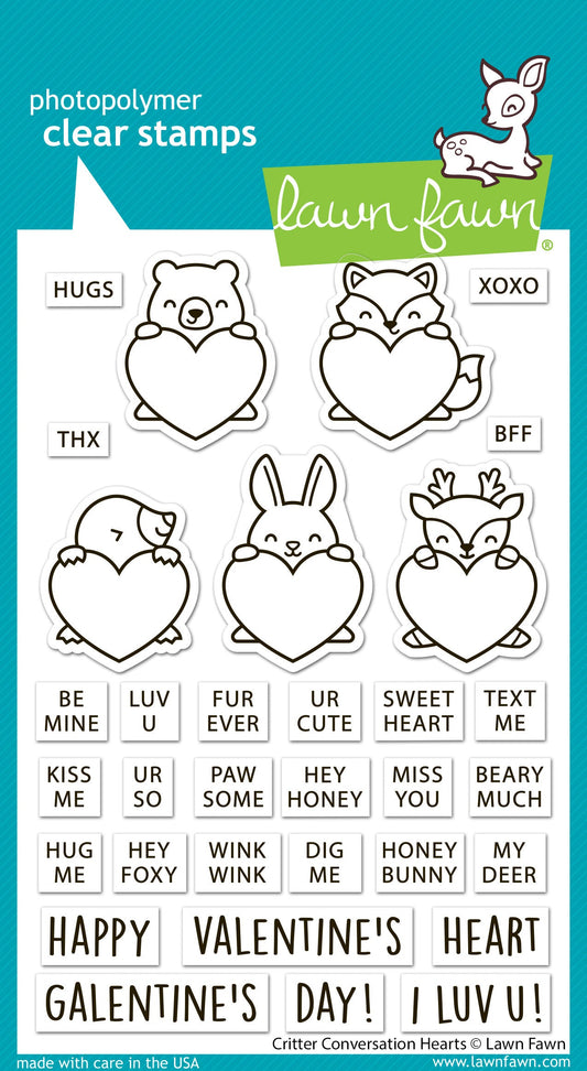 Lawn Fawn - Critter Conversation Hearts