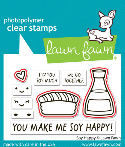 Lawn Fawn - Soy Happy Lawn Cuts