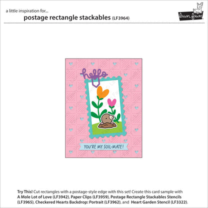 Lawn Fawn - Postage Rectangle Stackables