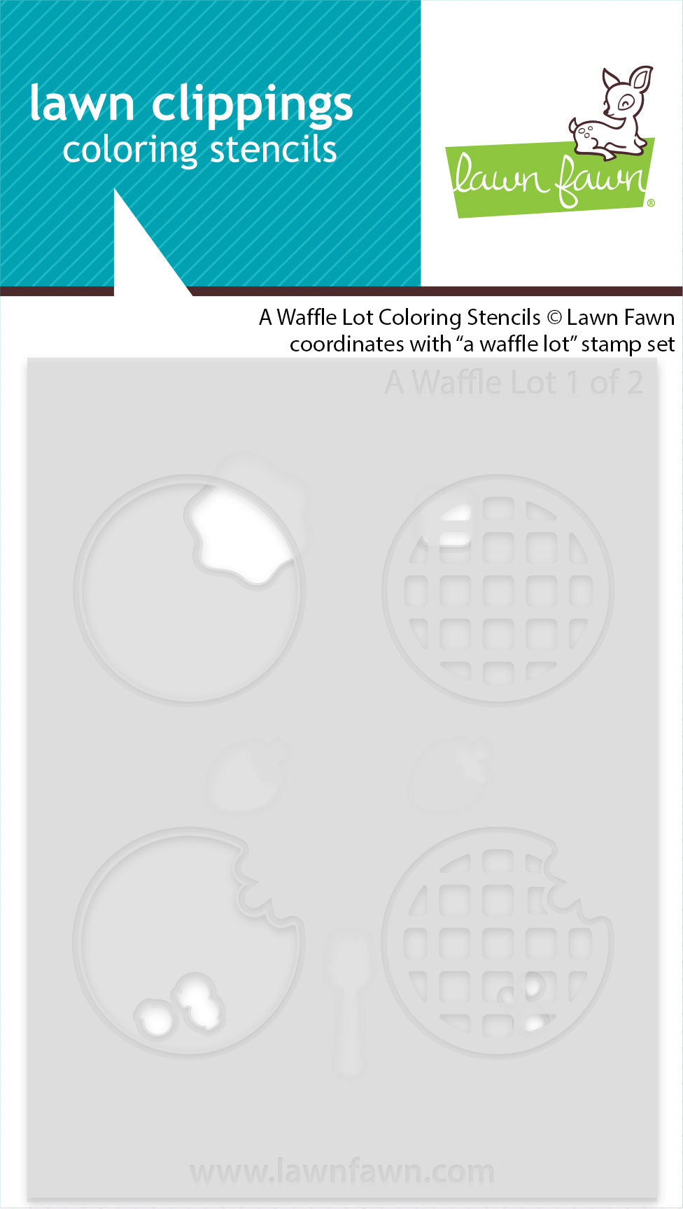Lawn Fawn - A Waffle Lot Coloring Stencils
