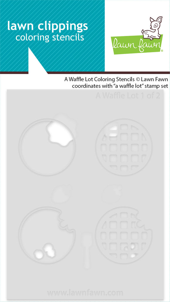 Lawn Fawn - A Waffle Lot Coloring Stencils