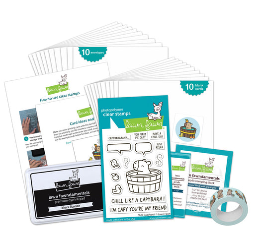 Lawn Fawn - Chill, Capybara! Kids Cardmaking Kit