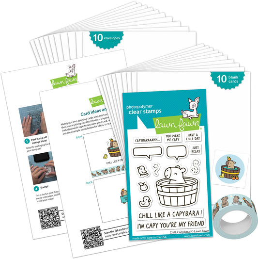 Lawn Fawn - Chill, Capybara! Kids Cardmaking Kit: Mini