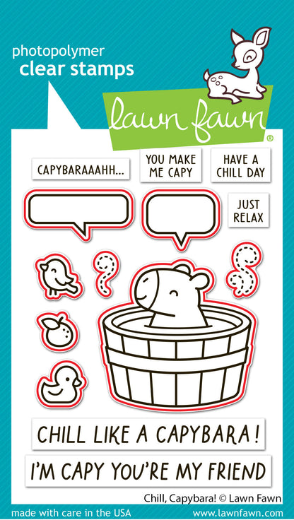 Lawn Fawn - Chill, Capybara! Lawn Cuts