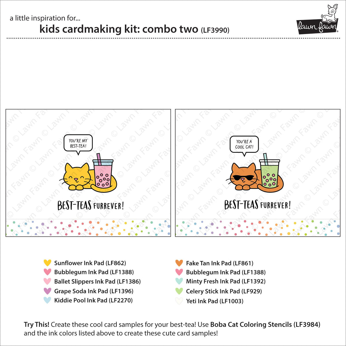 Lawn Fawn - Kids Cardmaking Kit: Combo Two