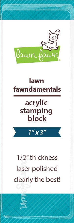 Lawn Fawn - Acrylic Stamping Block 1" X 3"