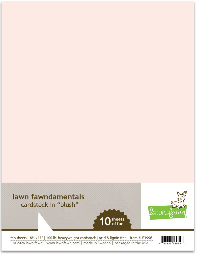 Lawn Fawn - Blush Cardstock