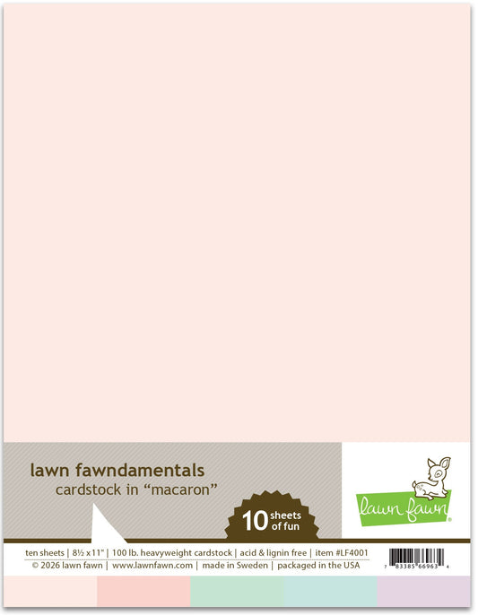 Lawn Fawn - Macaron Pack Cardstock