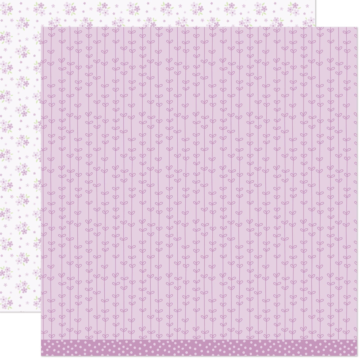 Lawn Fawn - Blissful Blossoms - Verbena 12x12"