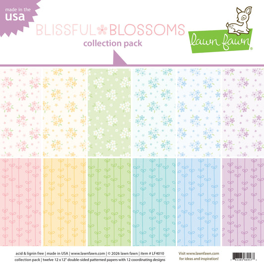 Lawn Fawn - Blissful Blossoms Collection Pack 12x12"