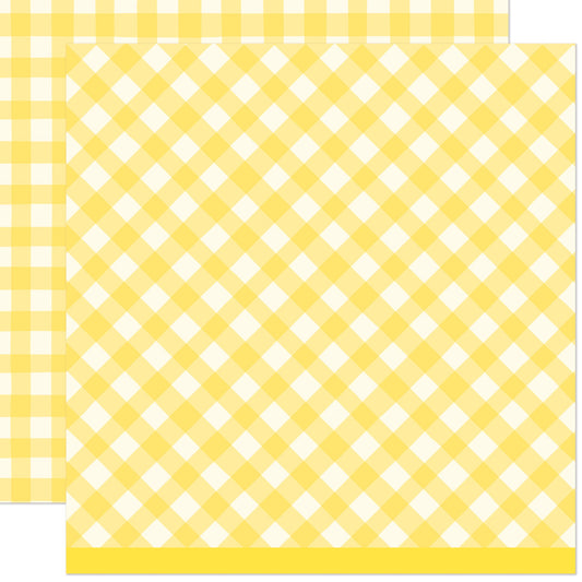 Lawn Fawn - Giddy For Gingham - Picnic Basket 12x12"
