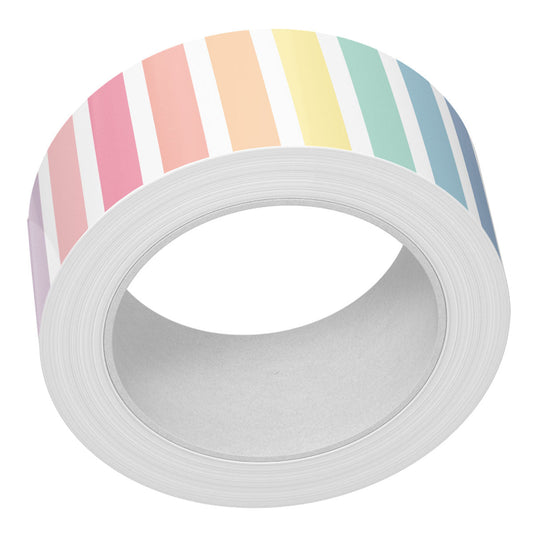 Lawn Fawn - Vertical Pastel Rainbow Stripes Washi Tape